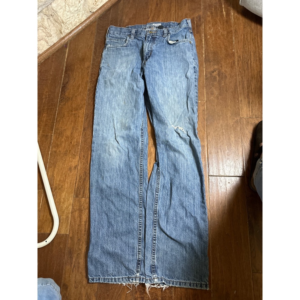 Carhartt Men's Relaxed Fit Blue Denim Jeans